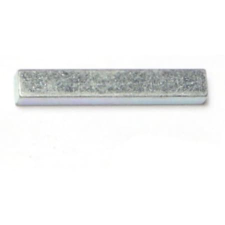 Midwest Fastener Machine Key Machine Key, Square End, Steel, Zinc, 1 in L, 5/32 in Sq, 10 PK 62623